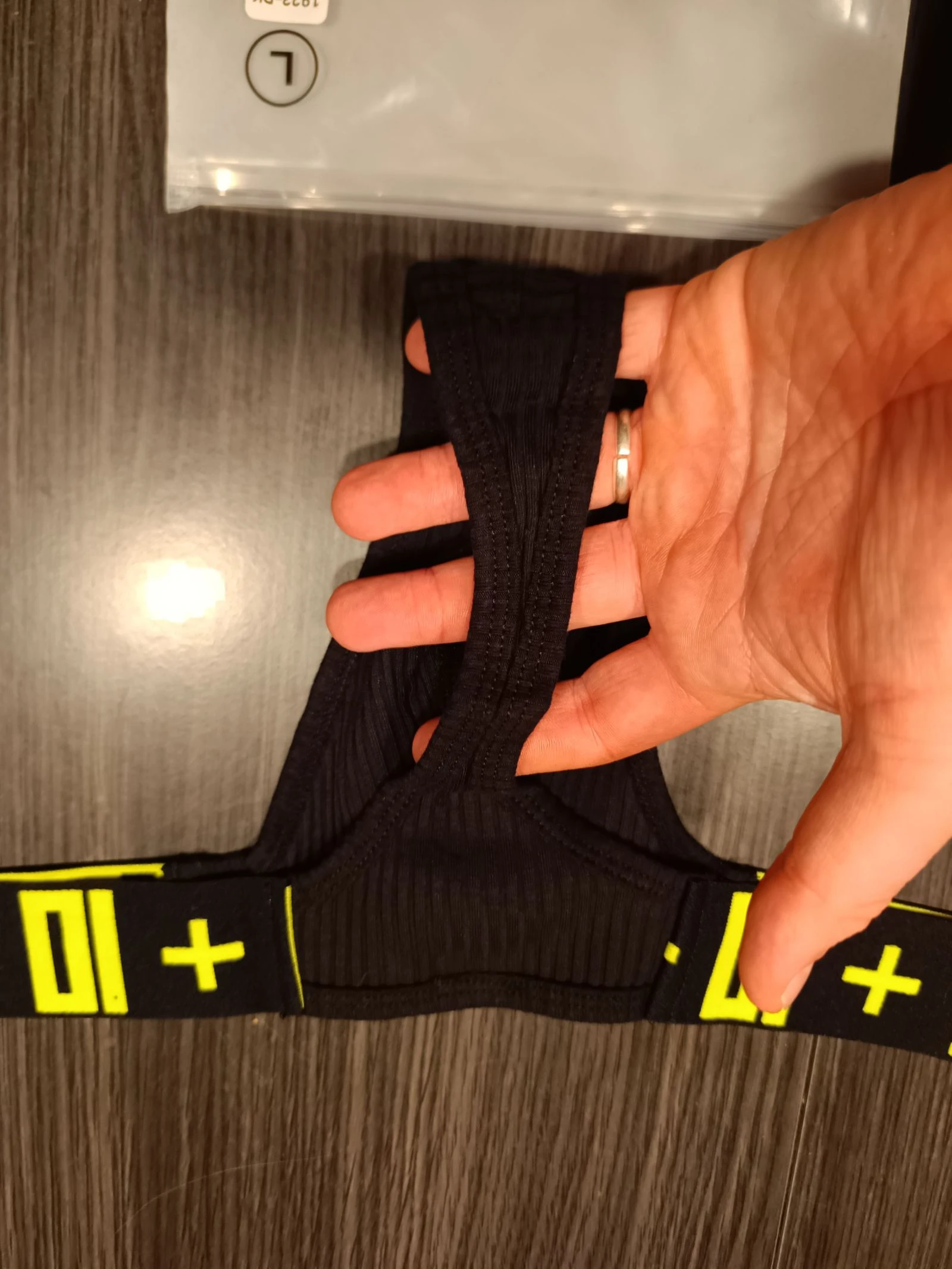 Black cotton men's string – photo 5